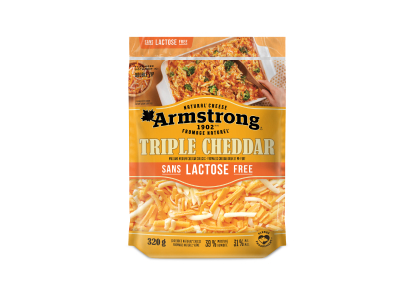 Armstrong Lactose Free Triple Cheddar Shredded Cheese 320g