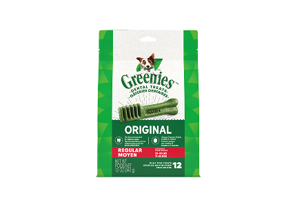 GREENIES DOG TREAT RGLR 6OZ