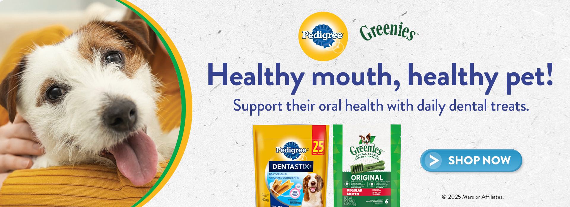 healthy-mouth-healthy-pet_ Healthy mouth, healthy pet! Support their oral health with daily dental treats.